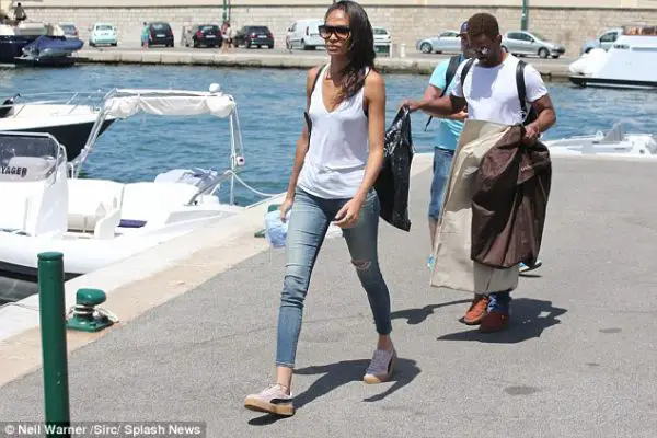 Romantically linked boyfriend and girlfriend: Bernard Smith and Joan Smalls spotted strolling in October 2016